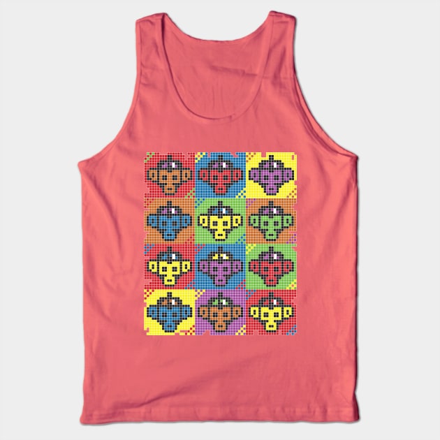 Monkey Blista Pattern Mosaic Tank Top by chachipe